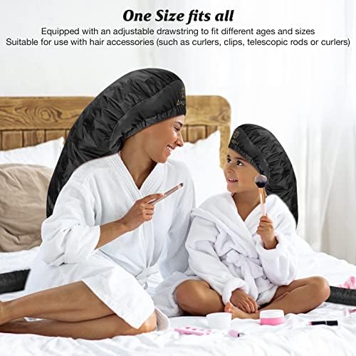 Bonnet Hair Dryer Attachment - Bonnet Hood Dryer with Headband that Reduces Heat Around Ears and Neck, Use for Hair Styling, Hair Drying, Curling and Deep Conditioning (Extended Version, Black) - Image 6