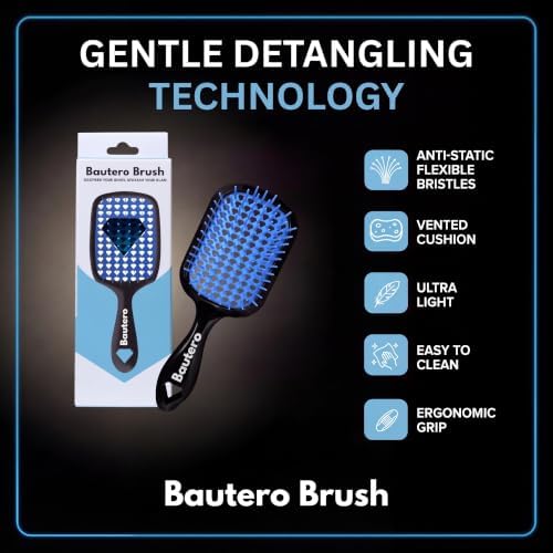 Bautero Detangling Brush for Curly Hair – Detangler Brush for Thick 4C Hair - Image 4
