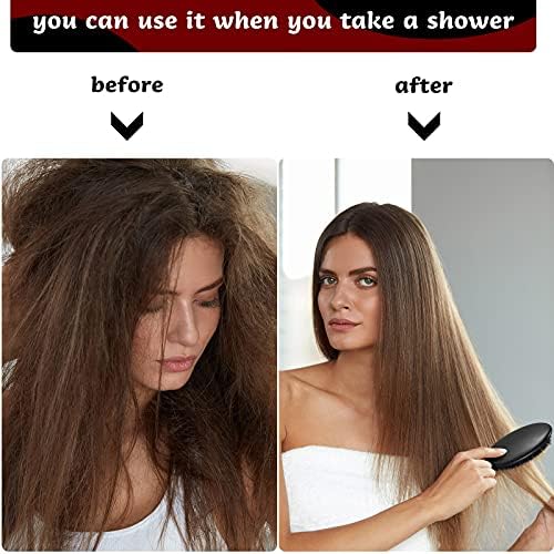 Geiserailie 2 Pcs Boar Bristle Hair Brush with Nylon Quill for Women Men - Image 5