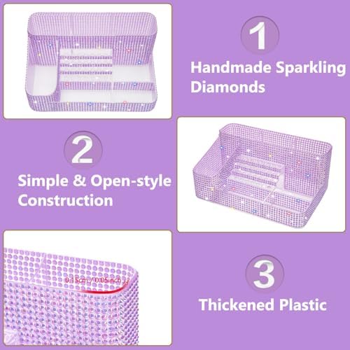 CGBE Nail Drill Holder, 28 Holes Nail Drill Bit Holder - Diamond Purple - Image 3