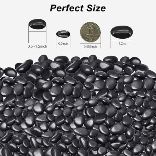 Pebbles for Indoor Plants,Virekm River Rocks,Decorative Ornamental Pebbles - Image 2