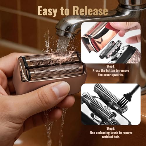 Ufree Foil Shaver and Beard Hair Trimmer Set, Men Electric Razor，Mens Gifts - Image 6
