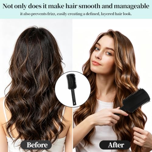 Curly Hair Brush Black, Volume Curl Defining Brush for Effortlessly Detangling Shaping and Styling Men's Women's Curls, Waves & Coils, Curly Hair Products, Reduce Frizz - Image 5