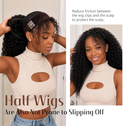 Dreamlover Wig Grip Band for Half Wig, 2 PCS Wig Bands, Dark Brown - Image 3