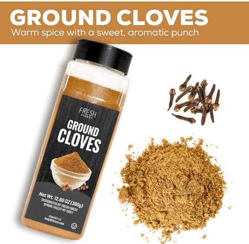 Fresh Finest Ground Clove 12.69oz - Premium Quality Ground Cloves - All-Natural, Non-GMO, Gluten-Free, Kosher - Perfect for Baking, Cooking, and Beverages - Image 4
