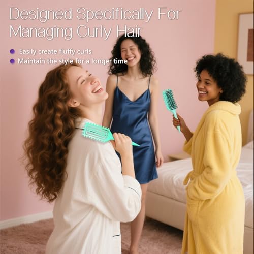 Curly Hair Brush, Curl Brush for Wet & Dry Hair - Image 5