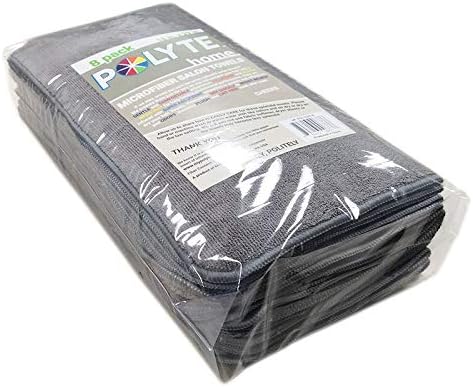 POLYTE 340 GSM Quick Dry Microfiber Hair Salon Towel, 16x29 in, 8 Pack - Image 5