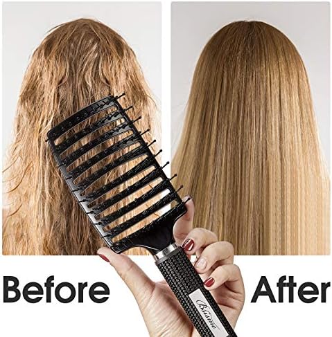 Hair Brush, Curved Vented Detangler Brush Faster Blow Drying for Women, Men - Image 4