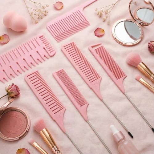 Patelai 6 Pcs Highlighting Comb Weaving, Classic Style, Pink - Image 2