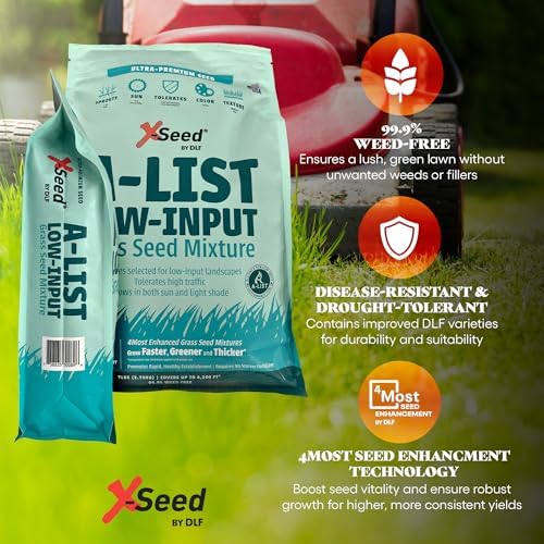 A-List Low Input Mixture Lawn Seed - Premium Grass Seeds for Lawn Repair Over Seeding and Thickening Ideal for Low Maintenance Drought-Resistant Lawn for High Traffic Sun and Light Shade Mix, 7 Pounds - Image 6