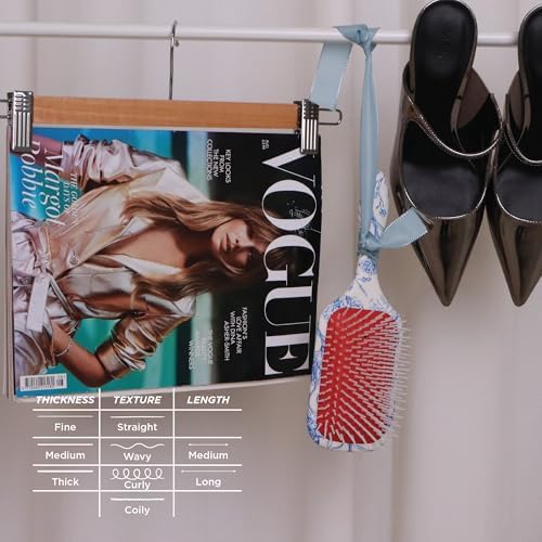 Denman Power Paddle Hair Brush for Quick and Convenient Detangling, Blow Drying and Styling - Combination of D3 Styling Pens & Paddle Brush - For Men and Women P038 - Image 7
