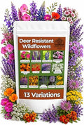 Deer Resistant Wildflower Seeds (2oz) Hardy Garden Flowers Designed to Deter Deer & Support Pollinators by LawnSeedFeed