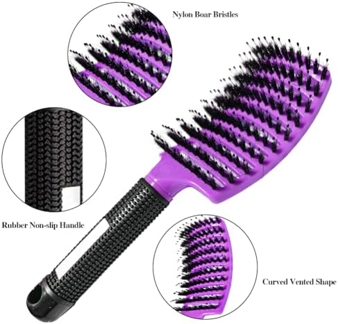 5pcs Round Brushes for Blow Drying&Boar Bristle Detangling Hair Brush - Image 5