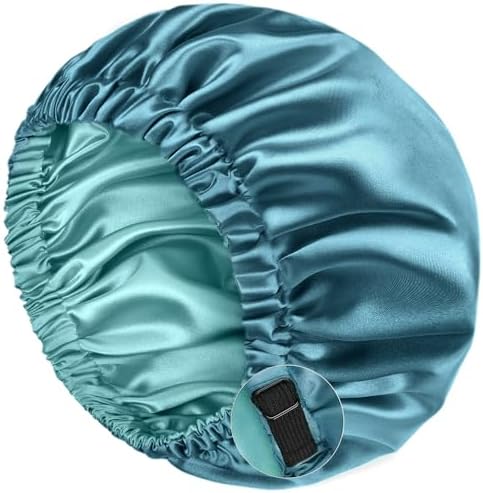 YANIBEST Satin Bonnet for Sleeping Women Men, Adjustable Hair Bonnet by yanibest