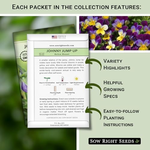 Sow Right Seeds - Part Shade Flower Seed Collection for Planting Garden - Image 2