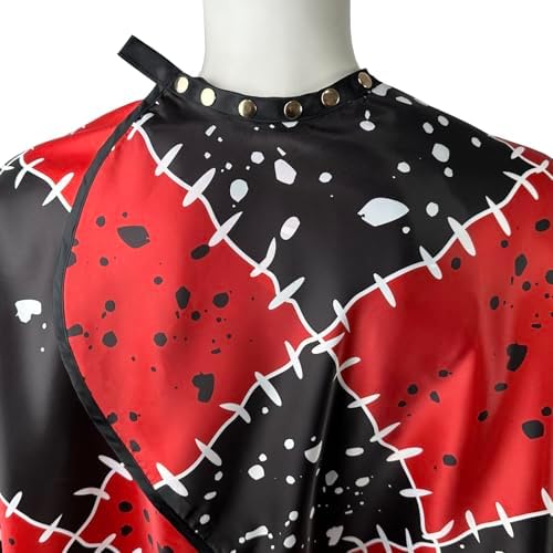 Barber Capes for Men Hair Cutting Capes with Snaps Salon Capes for Stylists Waterproof Hairdresser Gown Cape- 63”× 56”(Red) - Image 2