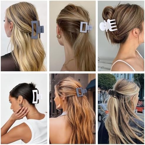 SMKSL 12 Pcs Hair Claw Clips for Women & Girls 3 Styles Hair Accessories - Image 6
