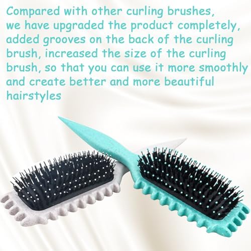 1 PCS Curly Hair Brush, Curl Defining Brush (Beige) - Image 4