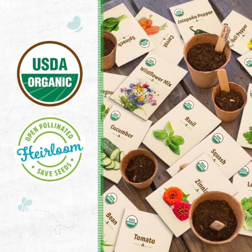 Back to the Roots 100% Heirloom Rescued Seeds, Variety Pack, 30ct of Organic Veggies, Herbs & Flowers to Prevent Waste (Assortment Varies) - Image 2