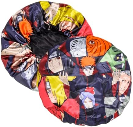 Silky Design Bonnet with Elastic Soft Band, Hair Braid Adjustable Women and Men Bonnets for Sleeping, Comfortable Satin Fabric Bonnet (Akat Group) by CrownLimitedSupply