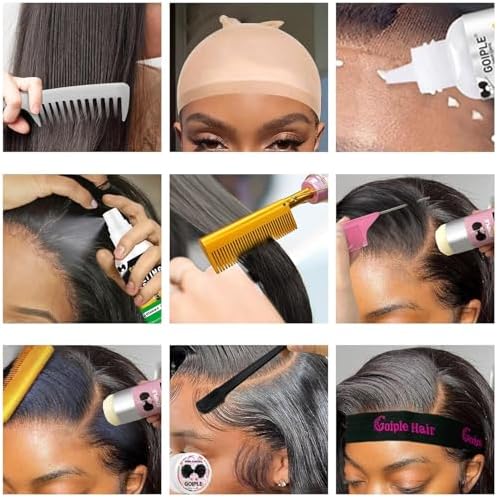 Electric Hot Comb Hair Straightener Heat Pressing Combs Ceramic Curling Flat Iron Curler, Hot Comb Electric for Wigs Electrical Straightening Comb Curling Iron for Natural Hair with Anti-Scald Case - Image 6