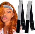 2 Pcs Elastic Bands for Wig, Silver Lace Melting Edge Wrap to Lay Edges (Silver, Pack of 2) by Atimiaza