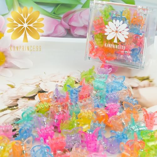 KANPRINCESS 50PCS Mini Claw Clips Small Hair Accessories With Fancy Box, Flower Clips for Women And Girls Cute And Sweet Gift Set(SET11) - Image 6