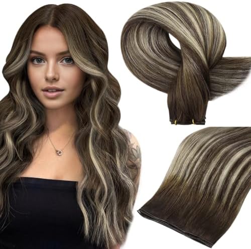 Full Shine Genius Weft Hair Extensions Human Hair for Wedding 22 Inch 60G - Image 2