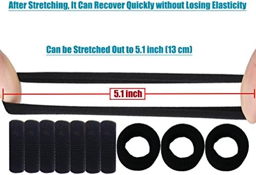 120 PCS Baby Hair Ties, Elastic Hair Bands Toddlers Hair Ties Black - Image 5