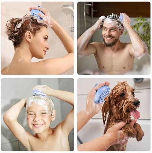 HEETA Wheat Straw Scalp Scrubber Shampoo Brush Massage Tool for Hair Growth - Image 7