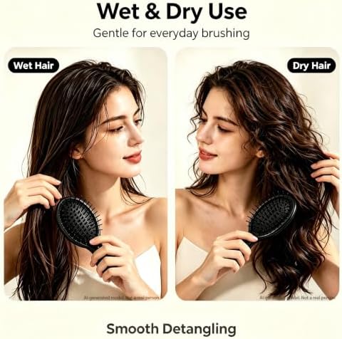 12 pcs Mini Hair Brush,Small Brush for Most Hair Types - Image 6