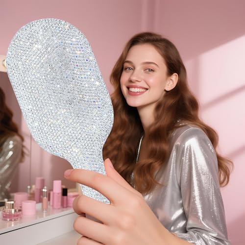 Diamond Hair Brush - Glam Birthday for Women | Sparkly Detangler for Frizzy Hair, Unique Gift for Her - Image 6