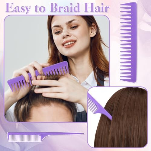 5Pcs Hair Brush Set for Women Hair Comb Detangler Brush for Men and Women Wet, Dry, Curly and Straight Hair - Image 6