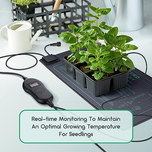 LUXBIRD 6 Pack 30W Seedling Heating Mats 10" x 20.75" with Thermostat Controller, Idea for Seed Starting, Germination, Greenhouse (LB-HT06) - Image 4