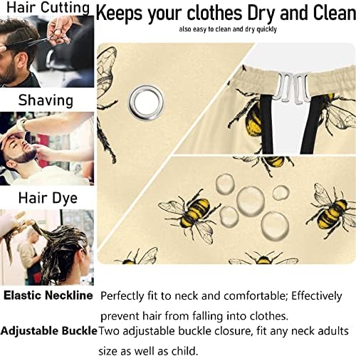 Barber Capes Polyester Hair Cutting Salon Cape with Snaps Beard Bib Hairdresser Gown Stylist Cape For Men Women - Image 5