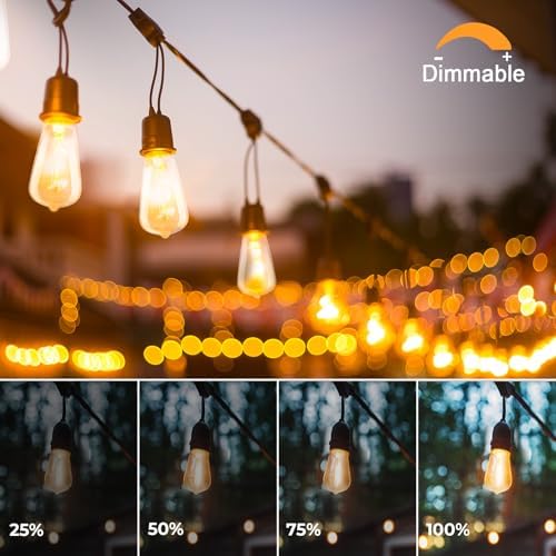 GvvooHome 24 Pack ST38 Replacement Bulbs for Outdoor String Lights, 2700K - Image 5