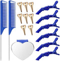 17 PCS Hair Parting Tools Set Round, Coldairsoap Stitch Braid Tool Finger by Unknown