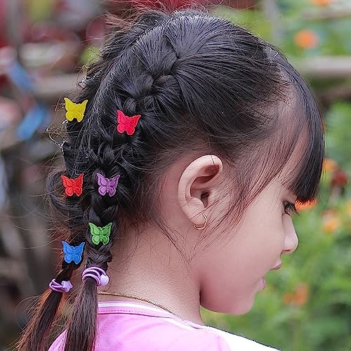 100 Pieces Assorted Color Butterfly Hair Clips, Beautiful Mini Butterfly Hair Clips Hair Accessories for Women and Girls (Matte Colors) - Image 6