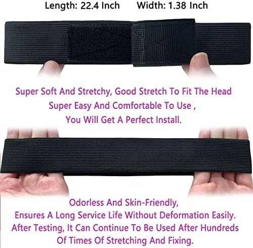 Wig Band and Lace Melting Band Set - Elastic Edge Wrap Bands to Keep Lace Front Wigs in Place and Lay Edges (5 Piece Set, Black) - Image 3