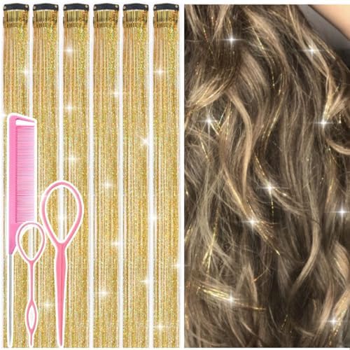 Hair Tinsel Clip in Gold Fairy Hair Tinsel Kit by Rootoofocusesonthesecretstoenhancingwomensbeauty