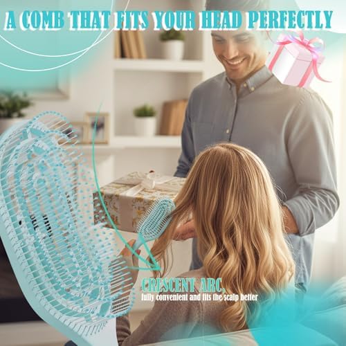 4 Piece Hair Brush Set, Detangling Comb Styling Kit for Women - Image 6