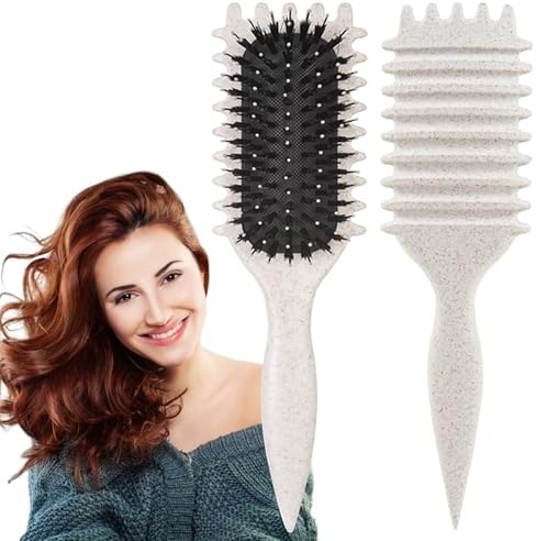1 PCS Curly Hair Brush, Curl Defining Brush (Beige) by Unknown