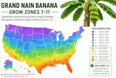 Basjoo Banana Tree (4 Pack) Starter Palnt Plug Live Cold Hardy Banana - Image 6