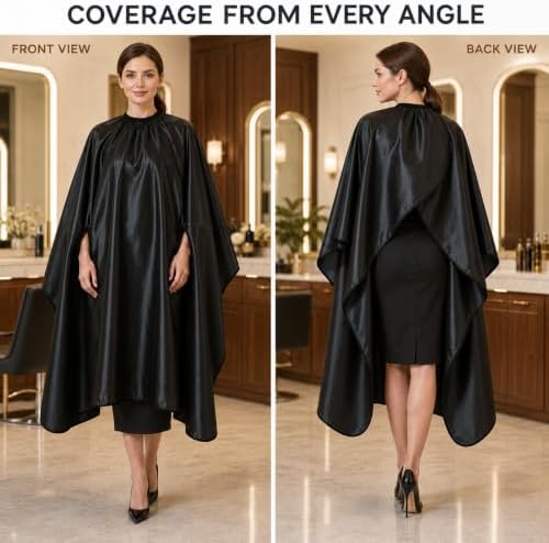 Hair Cut Hairdressing Cape Cloth Apron Stretch Out Hand Waterproof Salon Barber Gown 57 x 63 - Image 2