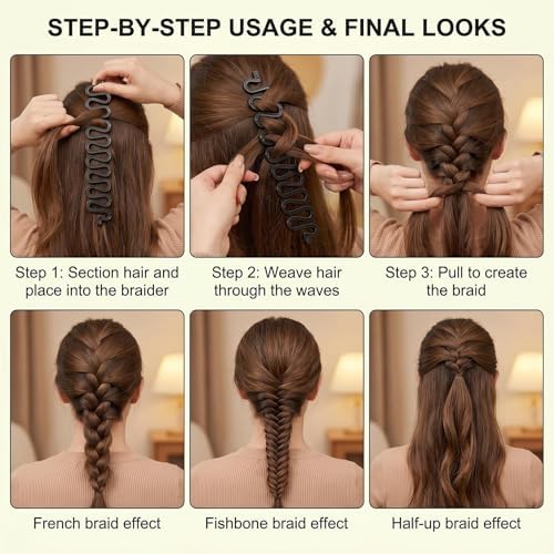 3 Pack Spiral French Braid Hair Braiding Tools for Women - Image 5