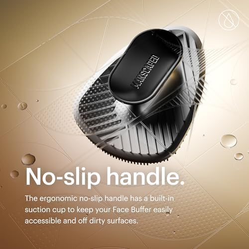 MANSCAPED® The Face Buffer - Men's Silicone Face Scrubber for Nourishing, Deep Cleaning & Exfoliating Your Skin, No-Slip Suction Cup Handle, Gentle Face Massage, 2-Pack - Image 4