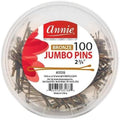 Annie Jumbo Bobby Pins, Bronze Metal, Heavy Duty 2 3/4 In, 100 Ct by AnnieInternational
