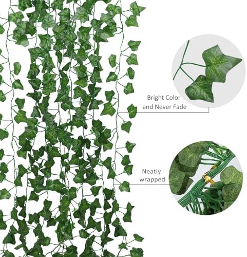 RECUTMS Artificial Fake Ivy Vines Garlands for Room Decor（36 Pack 258Ft） - Image 3