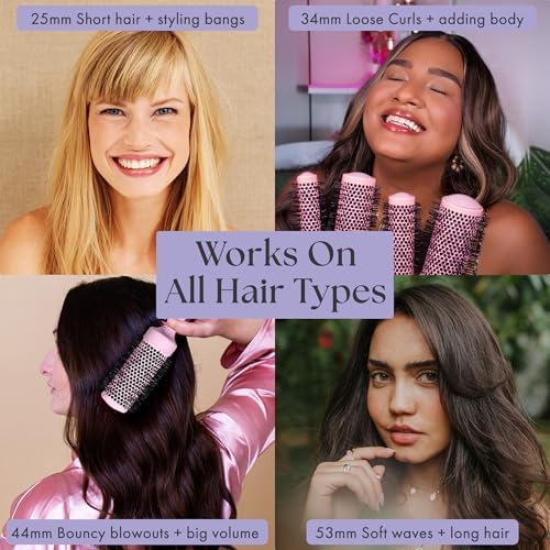 Lily England Round Brush Set for Blow Out 4 Brushes for Voluminous Blowouts - Image 5