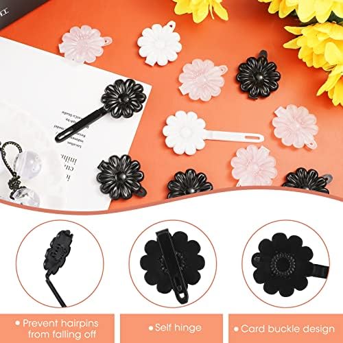 Jutom 72 Pcs Hair Barrettes Balls for Girls Self Hinge Hair Ties Bubble - Image 3